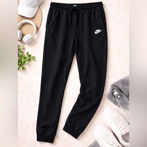 Nike Black Cuffed Jogger Sweatpants Size XL